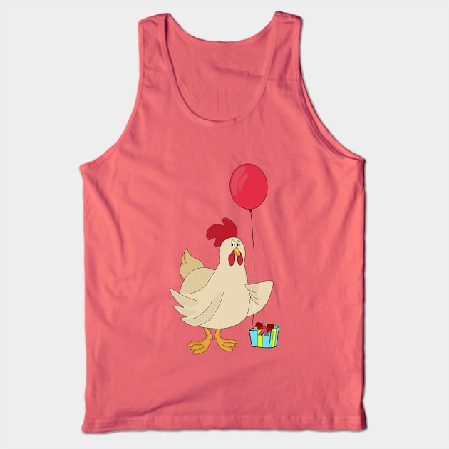 Happy Birthday Chicken Tank Top by DiegoCarvalho